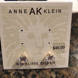 Faux diamond earrings